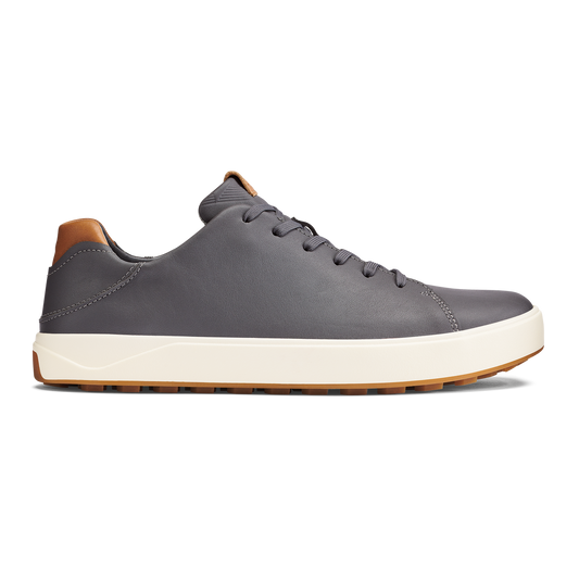 OluKai | Wai‘alae Men’s Waterproof Leather Golf Shoes - Stone