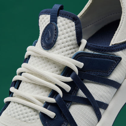 OluKai | Manele Men’s Breathable Golf Shoes - Bright White / Mood Indigo