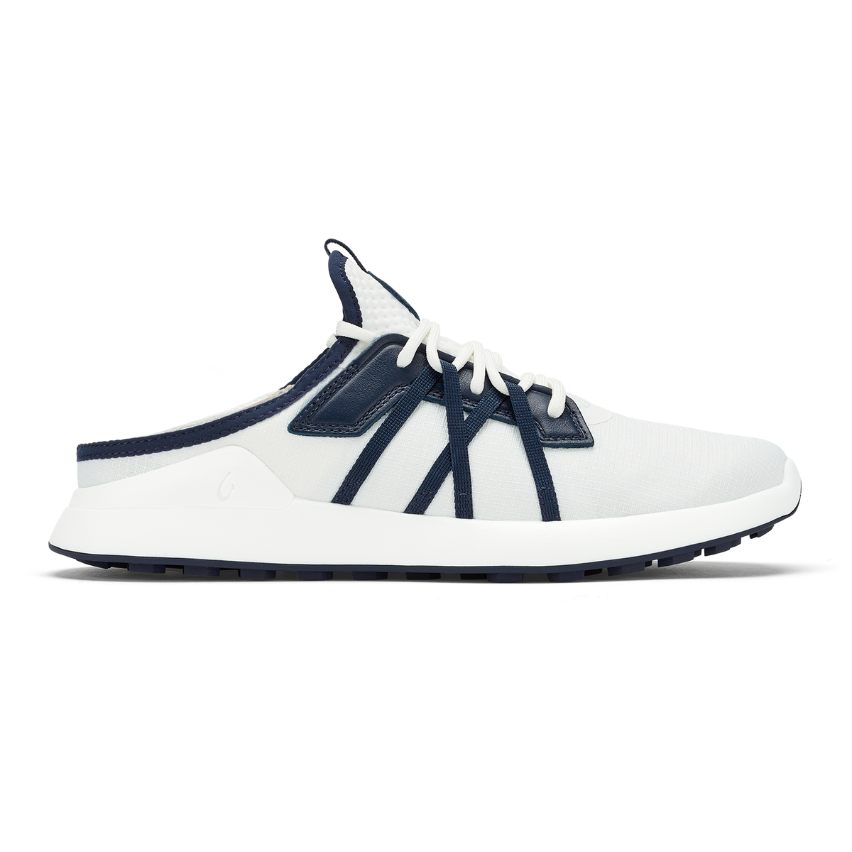OluKai | Manele Men’s Breathable Golf Shoes - Bright White / Mood Indigo