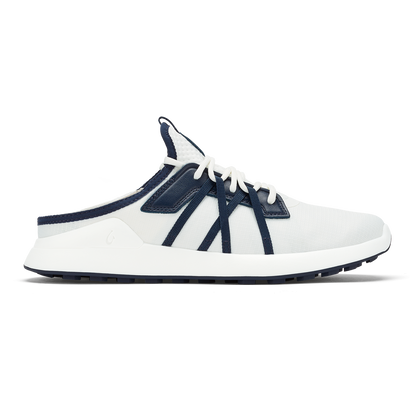 OluKai | Manele Men’s Breathable Golf Shoes - Bright White / Mood Indigo