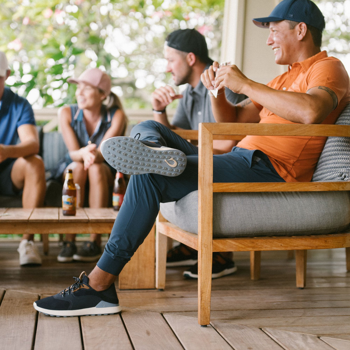 OluKai | OluKai Kā‘anapali Men’s Golf Shoe - Trench Blue / Sea Ice