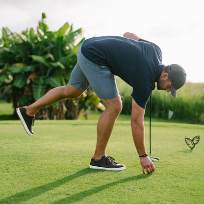 OluKai | Wai‘alae Men’s Waterproof Leather Golf Shoes - Black