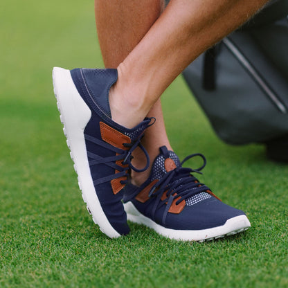 OluKai | Manele Men’s Breathable Golf Shoes - Trench Blue