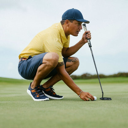 OluKai | Manele Men’s Breathable Golf Shoes - Trench Blue