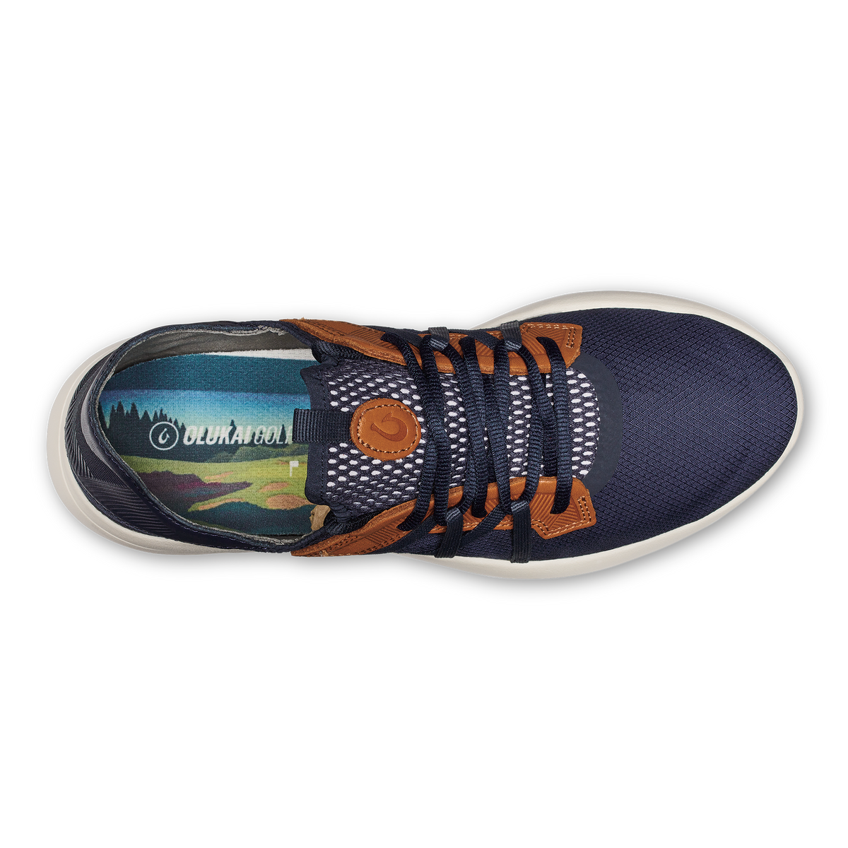 OluKai | Manele Men’s Breathable Golf Shoes - Trench Blue
