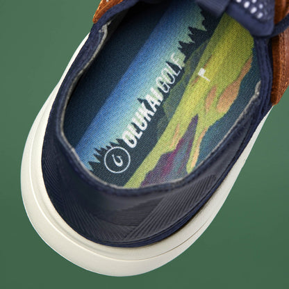 OluKai | Manele Men’s Breathable Golf Shoes - Trench Blue