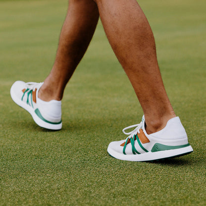 OluKai | Manele Men’s Breathable Golf Shoes - White / Bamboo