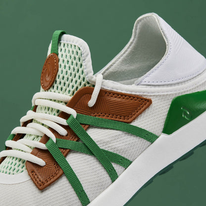 OluKai | Manele Men’s Breathable Golf Shoes - White / Bamboo