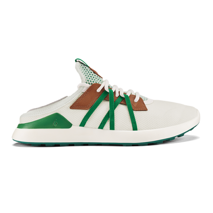 OluKai | Manele Men’s Breathable Golf Shoes - White / Bamboo