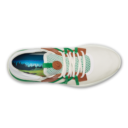 OluKai | Manele Men’s Breathable Golf Shoes - White / Bamboo