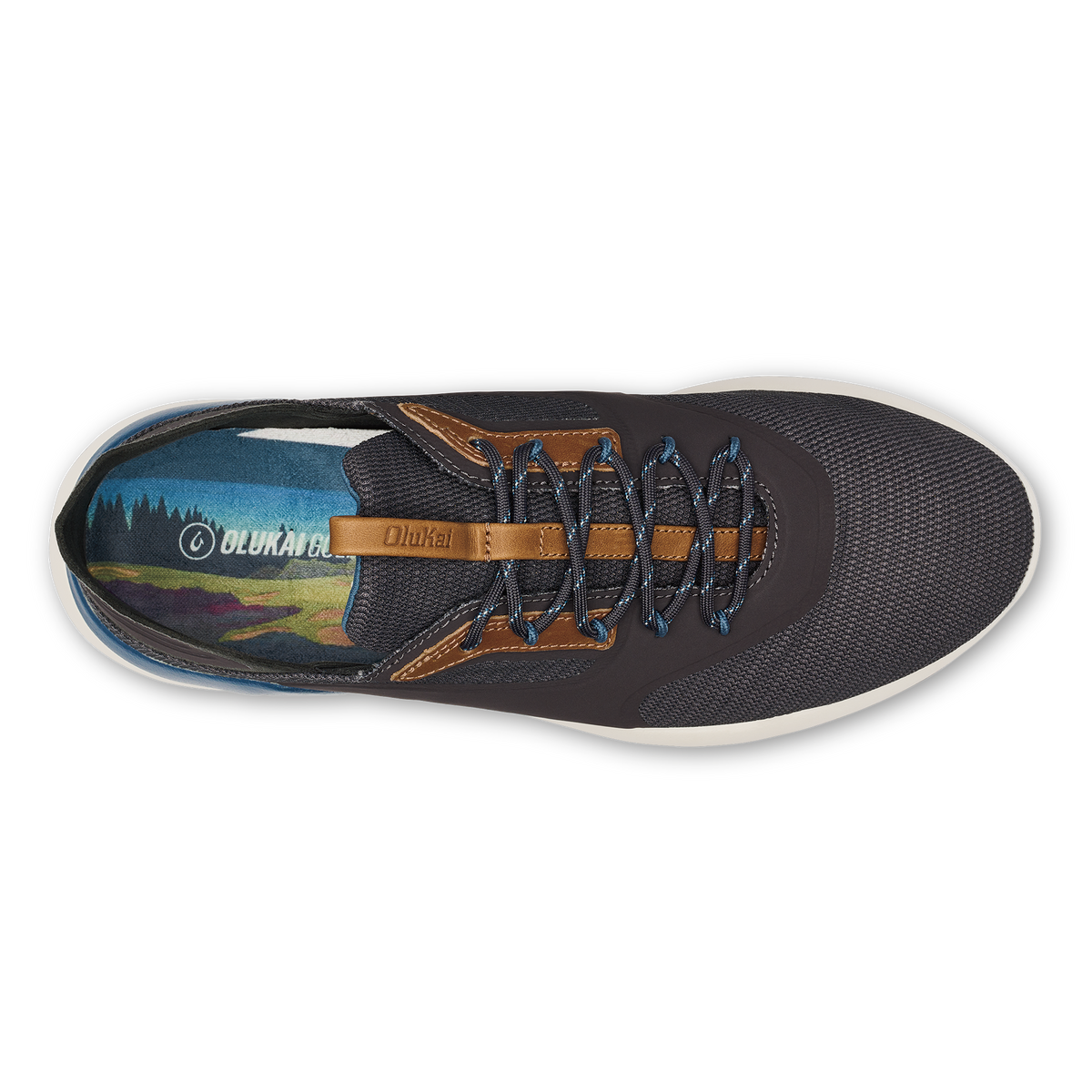 OluKai | OluKai Kā‘anapali Men’s Golf Shoe - Pavement / Vintage Blue