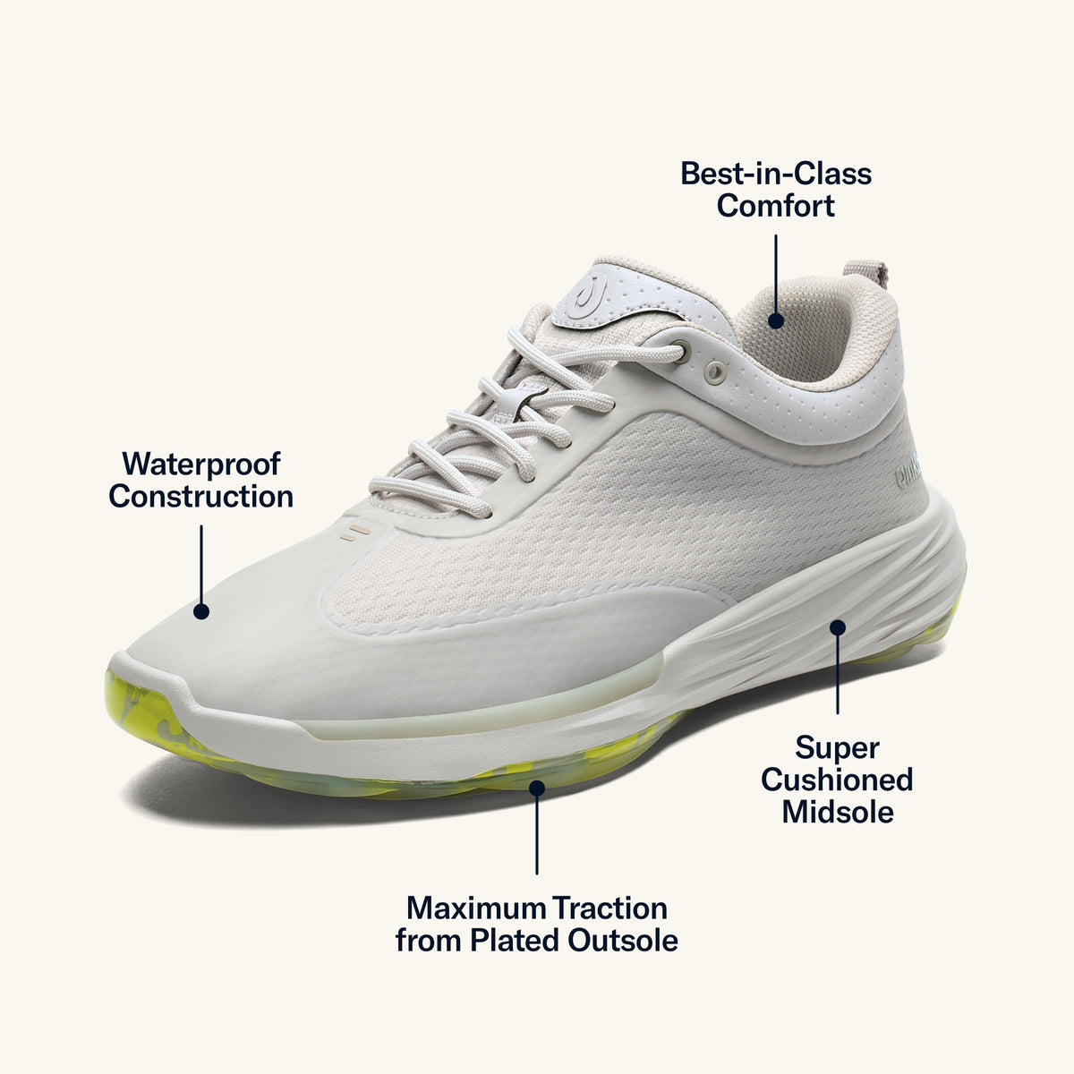 OluKai | Mākena Men’s Waterproof Golf Shoes - Sterling