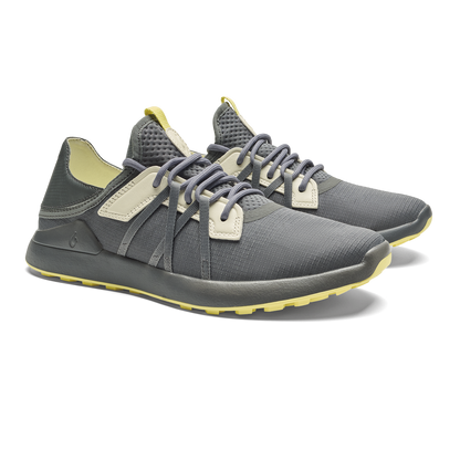 OluKai | Manele Men’s Breathable Golf Shoes - Rock / Flower
