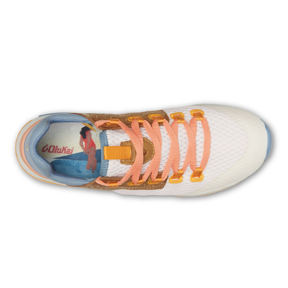 OluKai | Wailuku Women’s Athletic Shoes - Bright White / Sea Ice