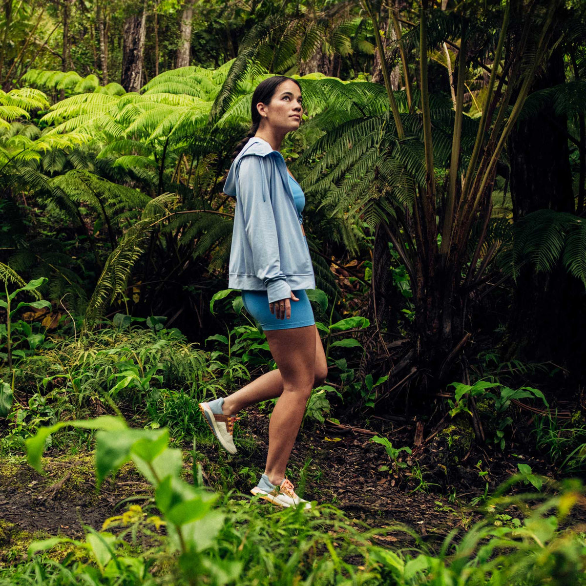 OluKai | Wailuku Women’s Athletic Shoes - Bright White / Sea Ice