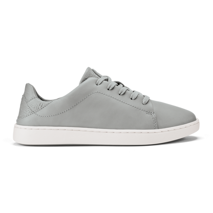 OluKai | Pehuea Lī ‘Ili Women's Leather Sneakers - Ash