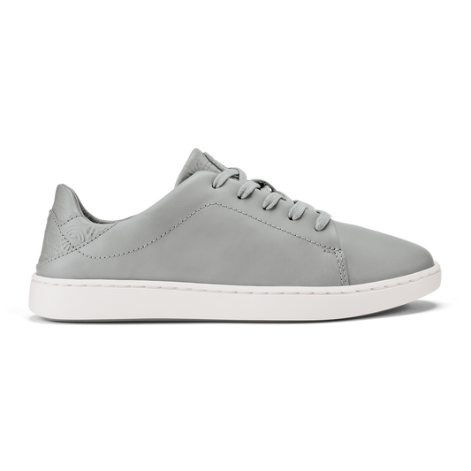OluKai | Pehuea Lī ‘Ili Women's Leather Sneakers - Ash