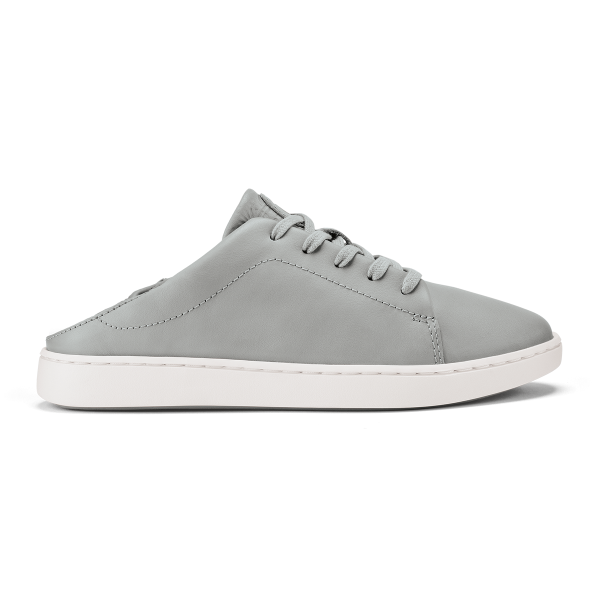 OluKai | Pehuea Lī ‘Ili Women's Leather Sneakers - Ash