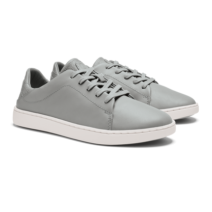 OluKai | Pehuea Lī ‘Ili Women's Leather Sneakers - Ash