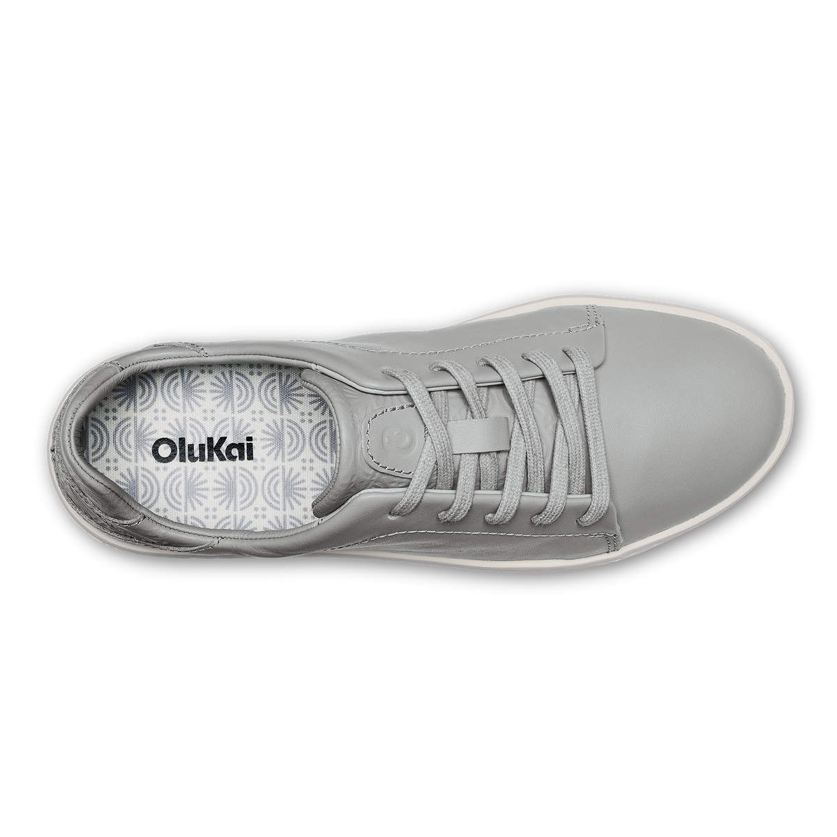 OluKai | Pehuea Lī ‘Ili Women's Leather Sneakers - Ash