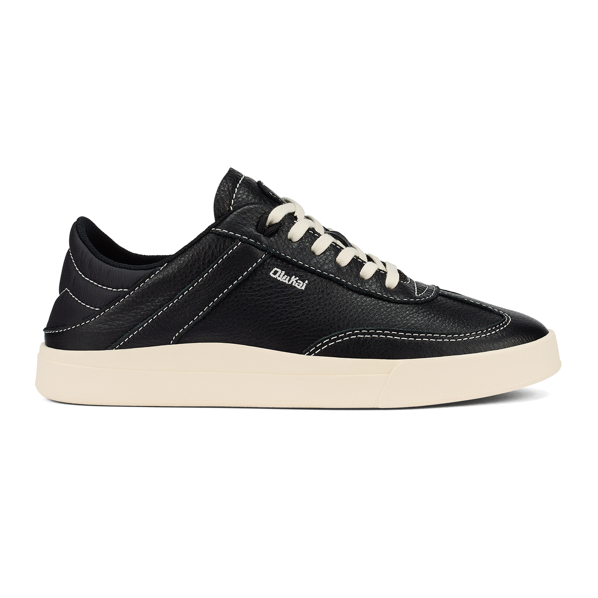 OluKai | Hā‘upu Women’s Leather Sneakers - Onyx