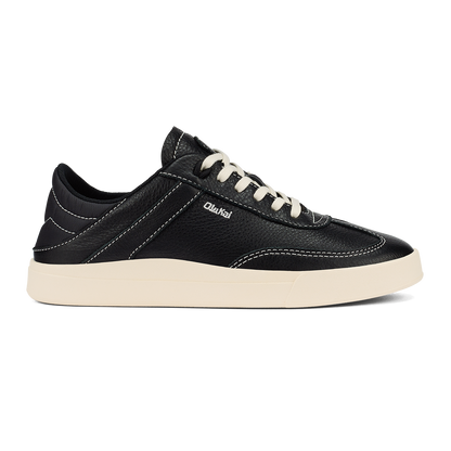 OluKai | Hā‘upu Women’s Leather Sneakers - Onyx