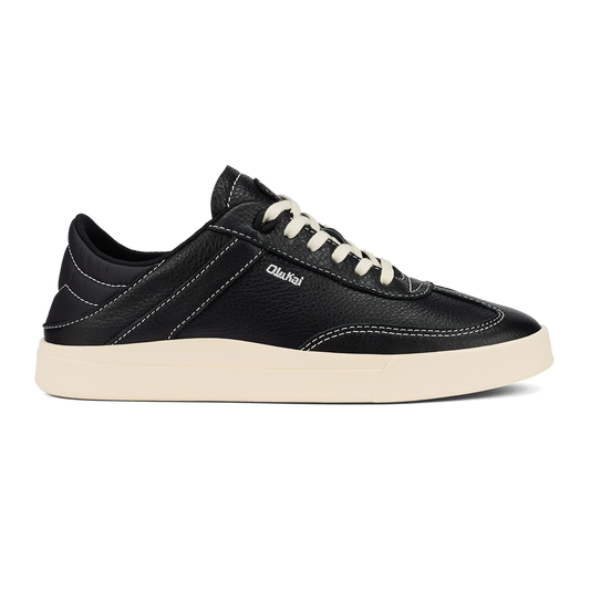 OluKai | Hā‘upu Women’s Leather Sneakers - Onyx