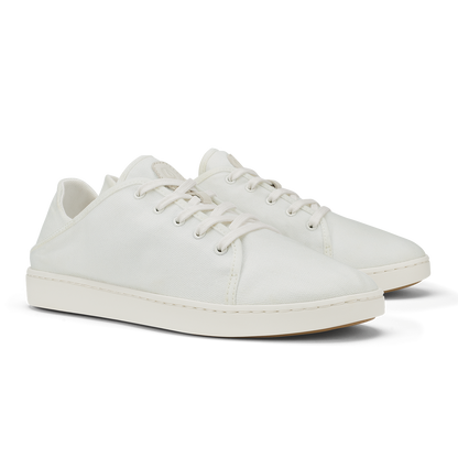 OluKai | OluKai Pehuea Lī Canvas Women's Sneakers - Bright White