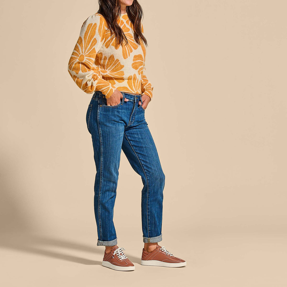 OluKai | Hā‘upu Women’s Leather Sneakers - Fox