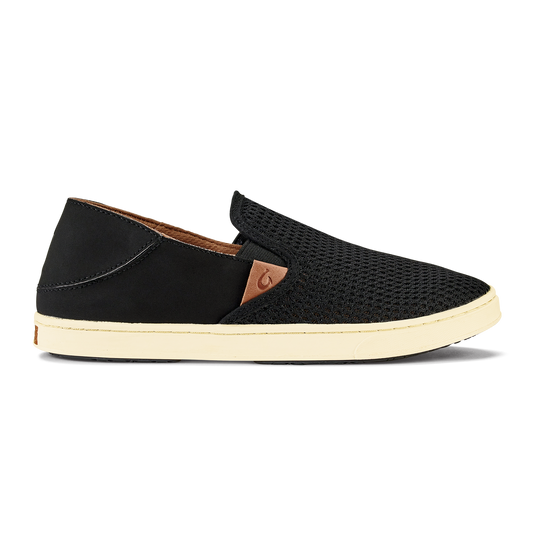 OluKai | Pehuea Women's Breathable Slip-On Sneakers - Black