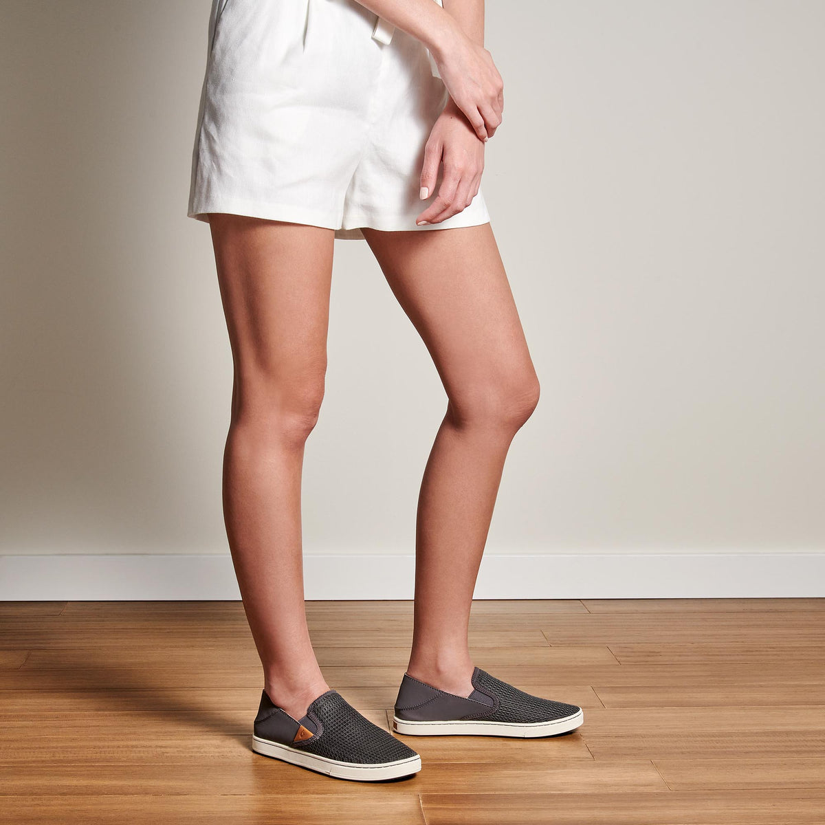OluKai | Pehuea Women's Breathable Slip-On Sneakers - Pavement