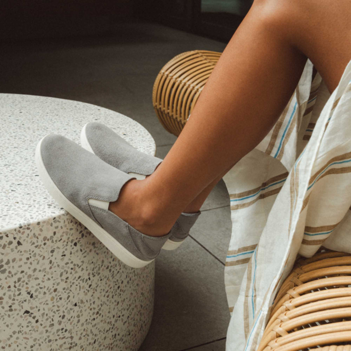 OluKai | Pehuea Luxe Women’s Suede Shoes - Ash