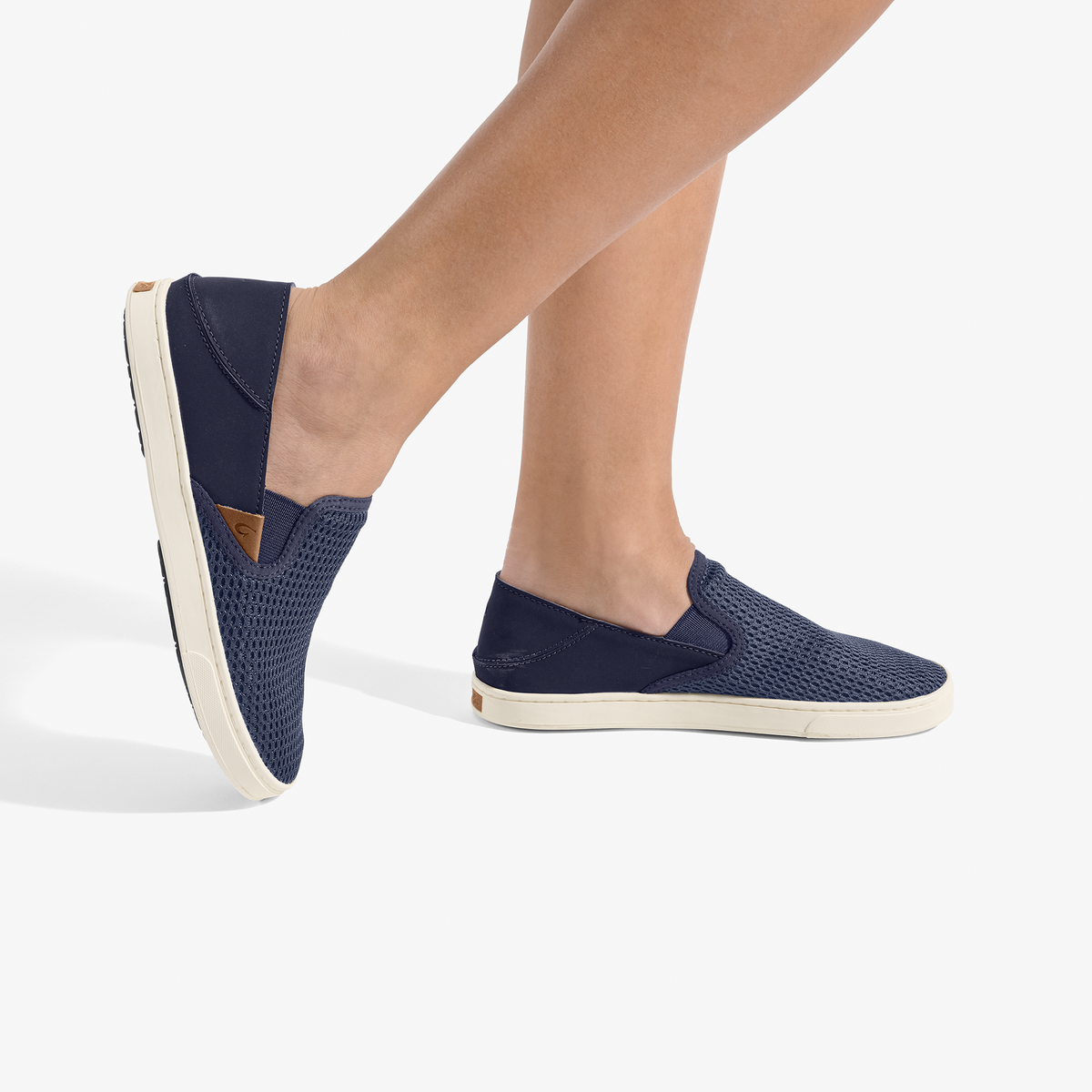 OluKai | Pehuea Women's Breathable Slip-On Sneakers - Trench Blue