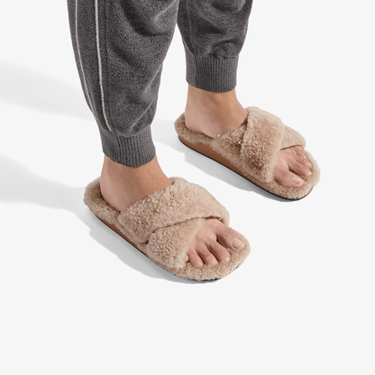 OluKai | Hila Heu Women’s Slide Slipper Sandals - Tan