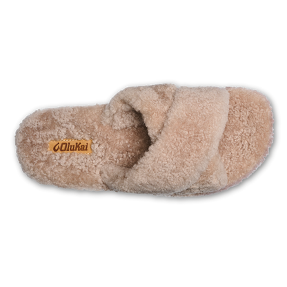 OluKai | Hila Heu Women’s Slide Slipper Sandals - Tan