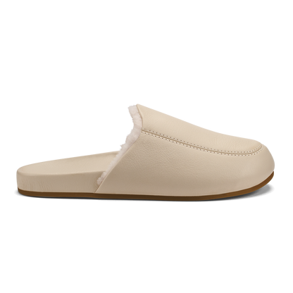 OluKai | Kōnea Women’s Leather Slipper Mules - Bone