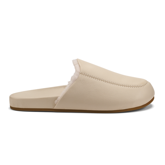 OluKai | Kōnea Women’s Leather Slipper Mules - Bone