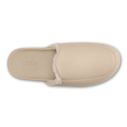 OluKai | Kōnea Women’s Leather Slipper Mules - Bone