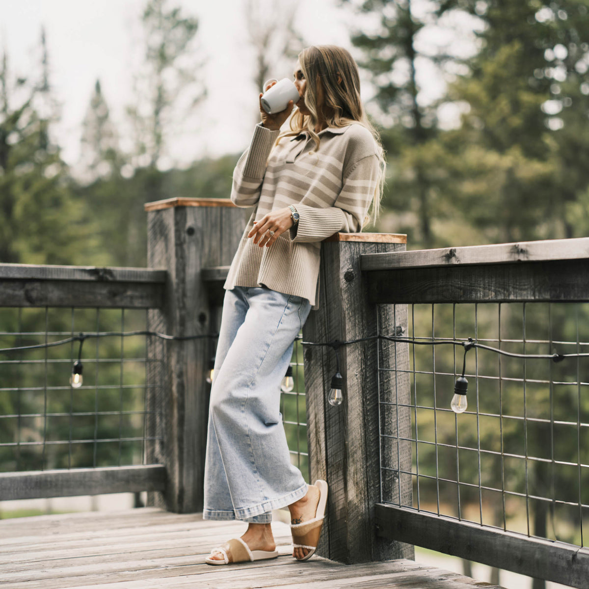 OluKai | Hō‘ala Slide Women’s Slide Slipper Sandals - Tan / Puka