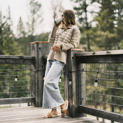 OluKai | Hō‘ala Slide Women’s Slide Slipper Sandals - Tan / Puka