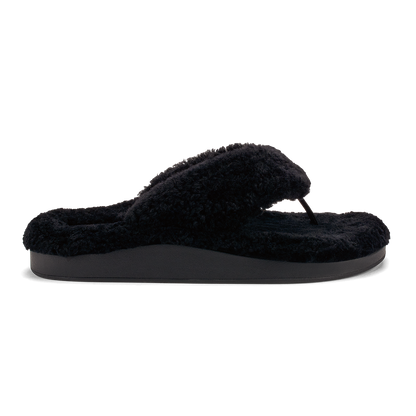 OluKai | Kīpe'a Heu Women‘s Flip Flop Slippers - Black
