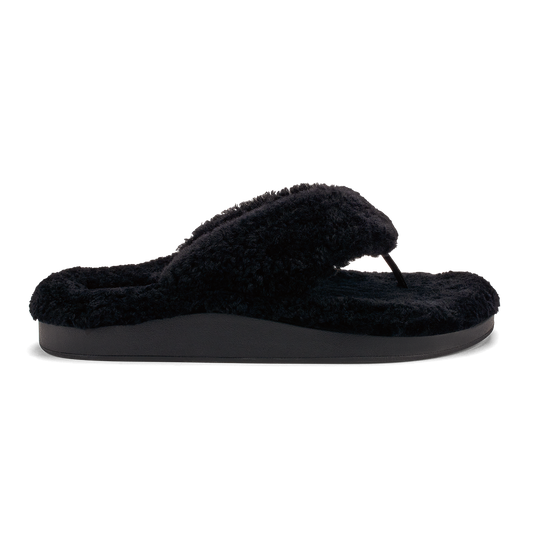 OluKai | Kīpe'a Heu Women‘s Flip Flop Slippers - Black