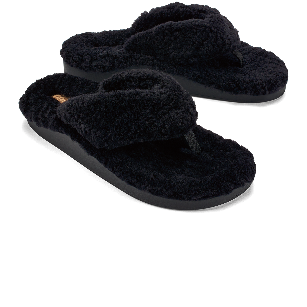 OluKai | Kīpe'a Heu Women‘s Flip Flop Slippers - Black