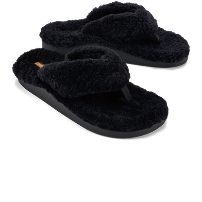 OluKai | Kīpe'a Heu Women‘s Flip Flop Slippers - Black