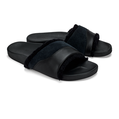 OluKai | Hō‘ala Slide Women’s Slide Slipper Sandals - Black