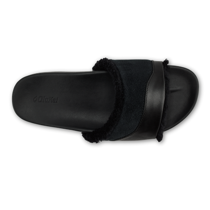 OluKai | Hō‘ala Slide Women’s Slide Slipper Sandals - Black