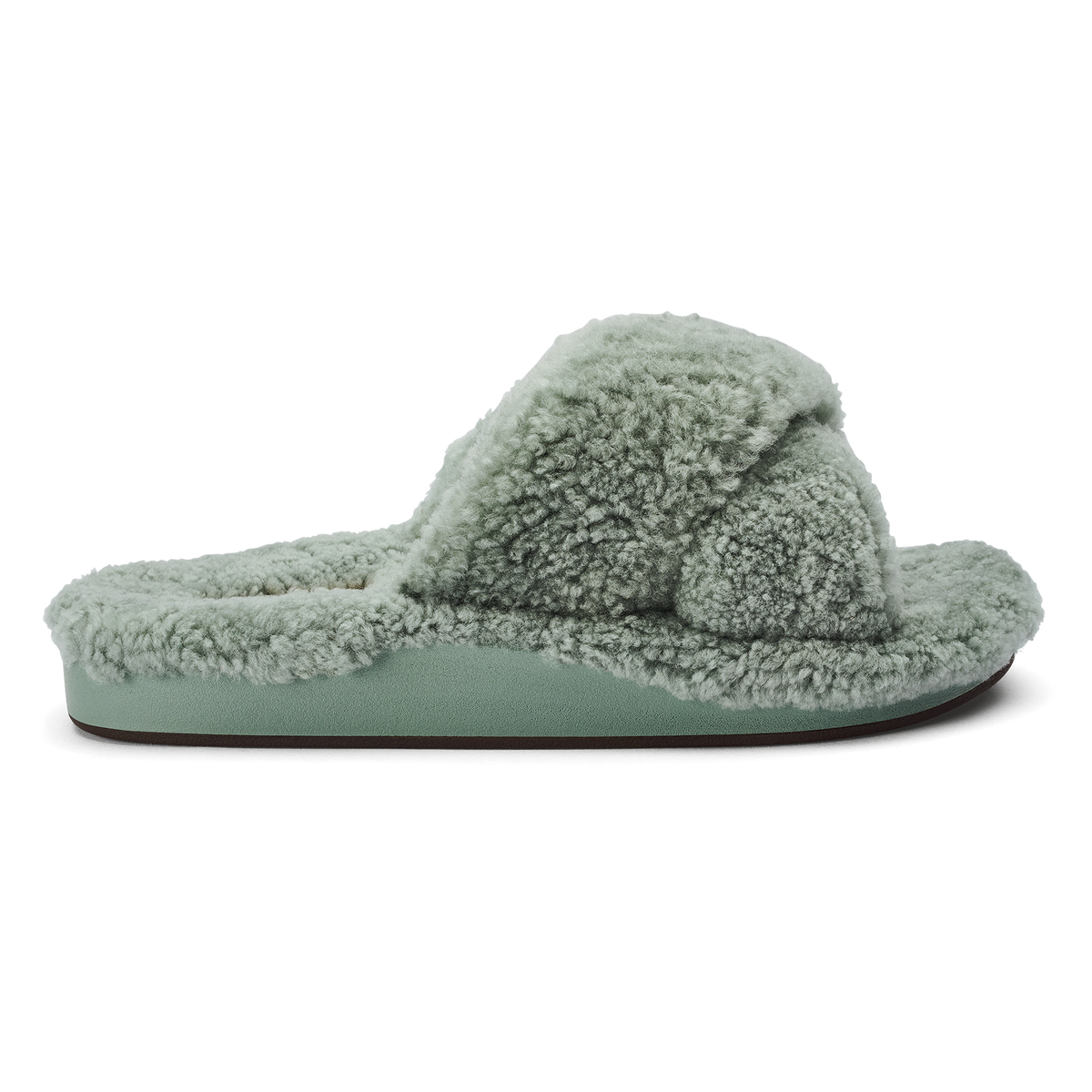 OluKai | Hila Heu Women’s Slide Slipper Sandals - Muted Green