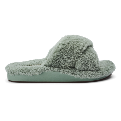 OluKai | Hila Heu Women’s Slide Slipper Sandals - Muted Green