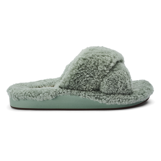 OluKai | Hila Heu Women’s Slide Slipper Sandals - Muted Green