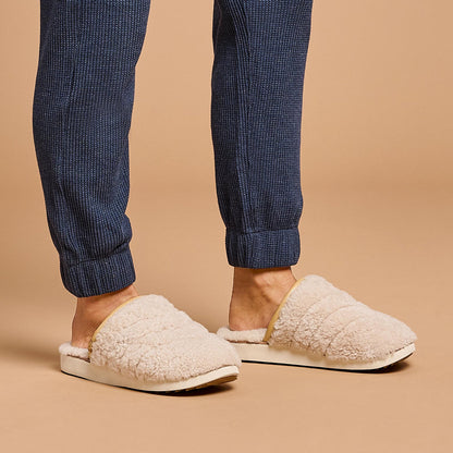 OluKai | Pūpū Mua Women’s Shearling Mule Slipper - Tapa